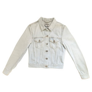 Acne Studios Cropped Denim Jacket Jean Bleach Vintage Size 36 Small